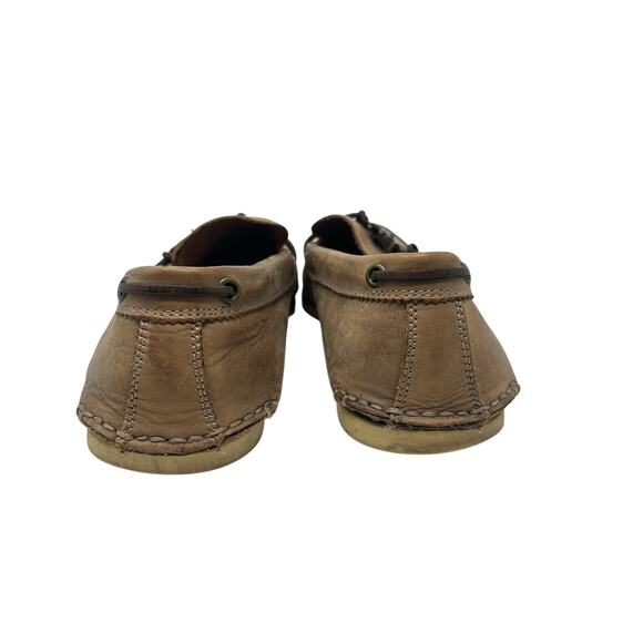John Varvatos‎ USA Leather Driving Loafers Brown Metal Bit Moc Toe Mens 10M main image 8